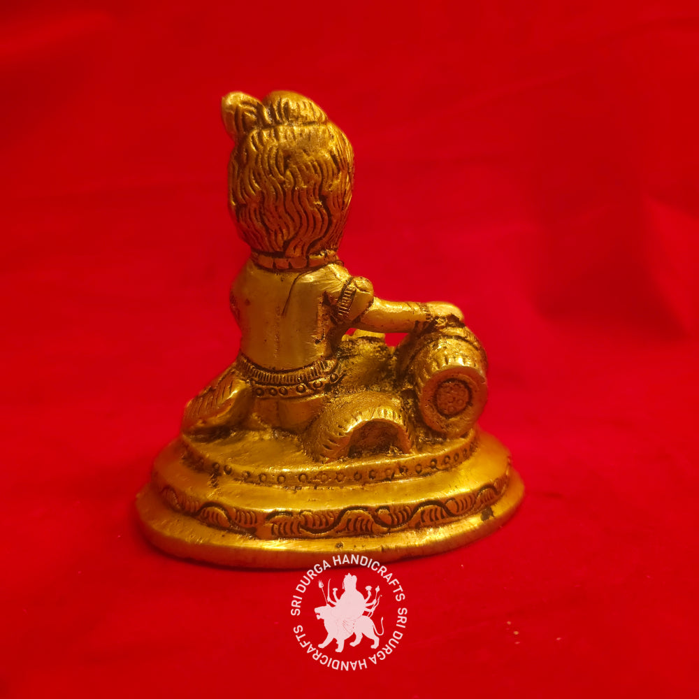 4" inch Matki Krishnar Brass Idol