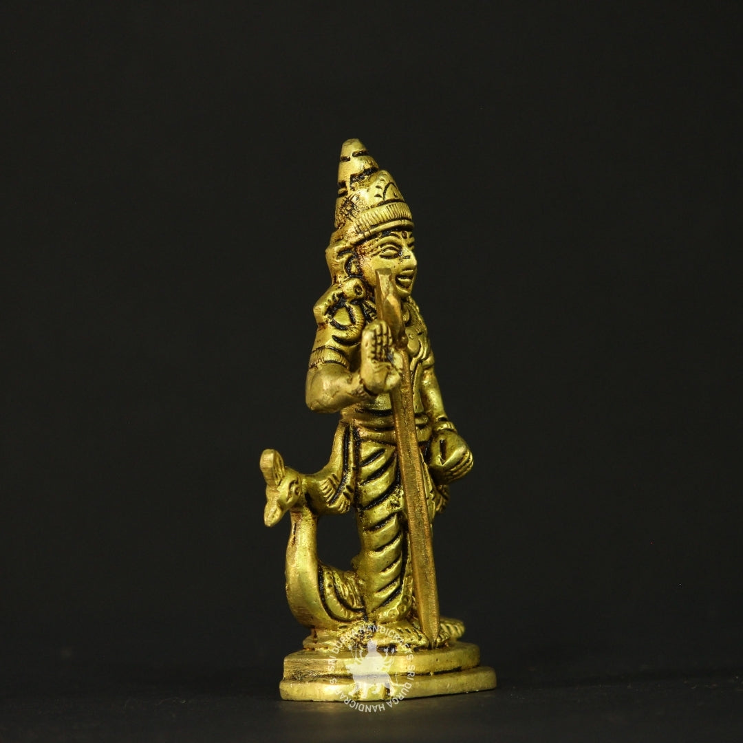 4" inch Youthful Balamurugar Brass Idol