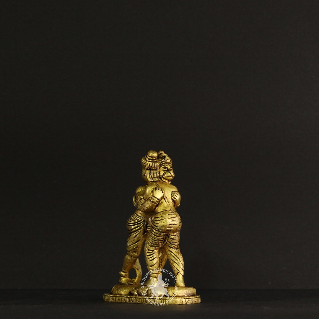 6" inch Brass Hanuman & Ramar Devotional Pair