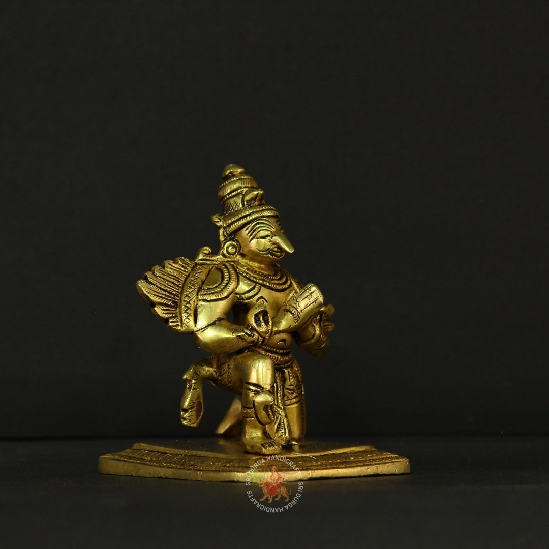 5" inch Brass Sitting Garudan Idol