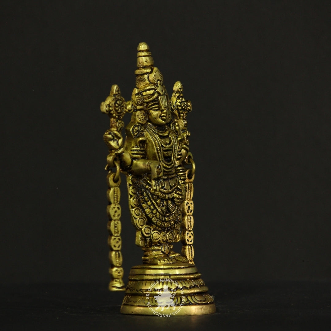 6" inch Brass Tirupathi Balaji Idol