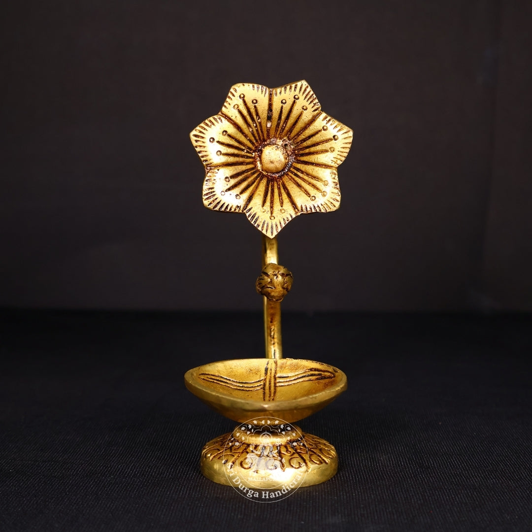 5" Inch Brass Flower Deep