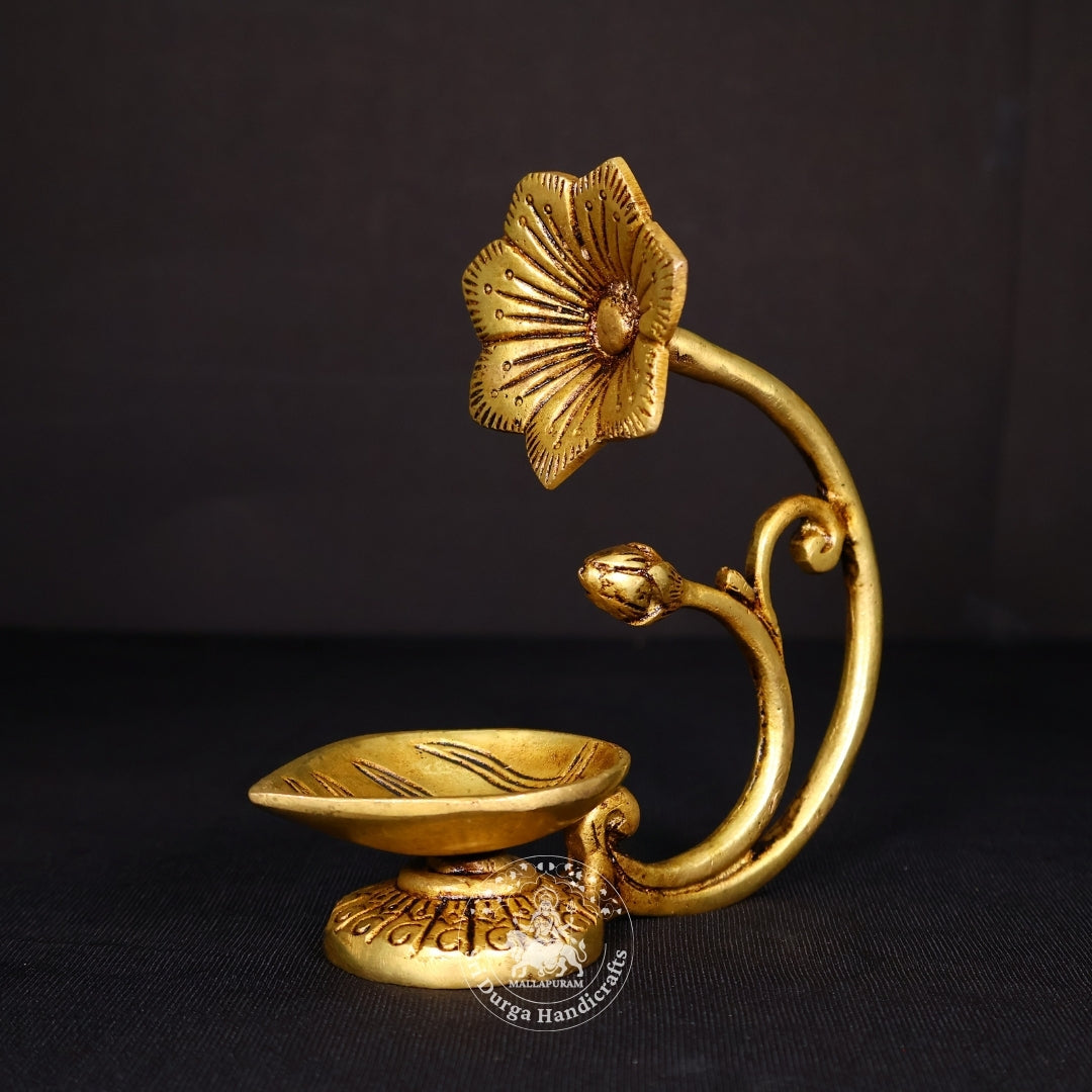 5" Inch Brass Flower Deep