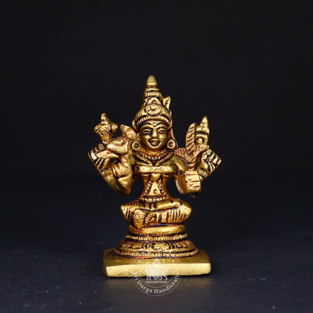 3" Inch Brass Kamatchi Amman Idol
