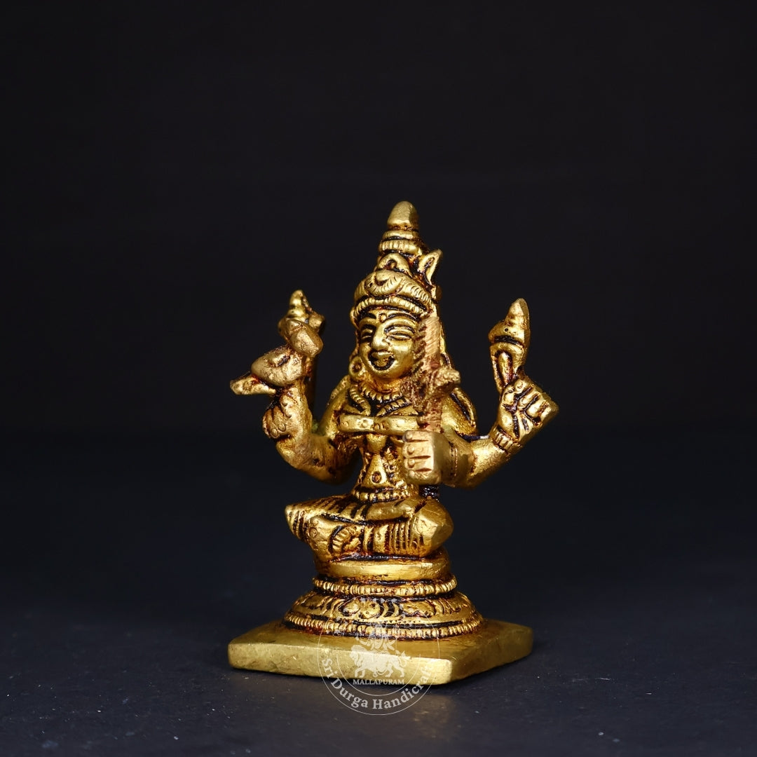 3" Inch Brass Kamatchi Amman Idol