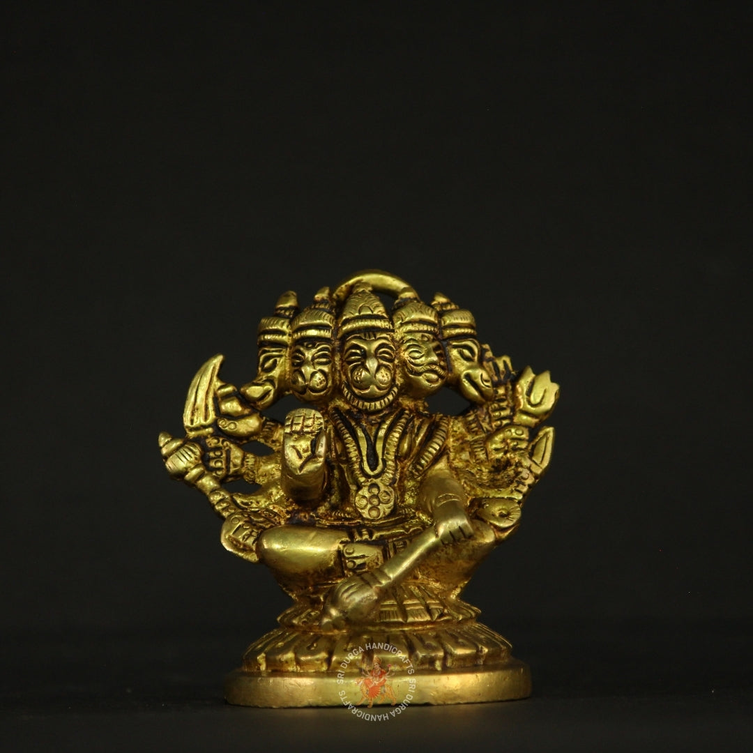 3" inch Powerful Panchamugam Hanuman Idol