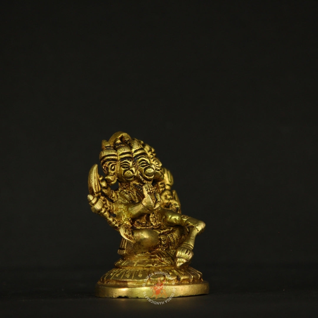 3" inch Powerful Panchamugam Hanuman Idol
