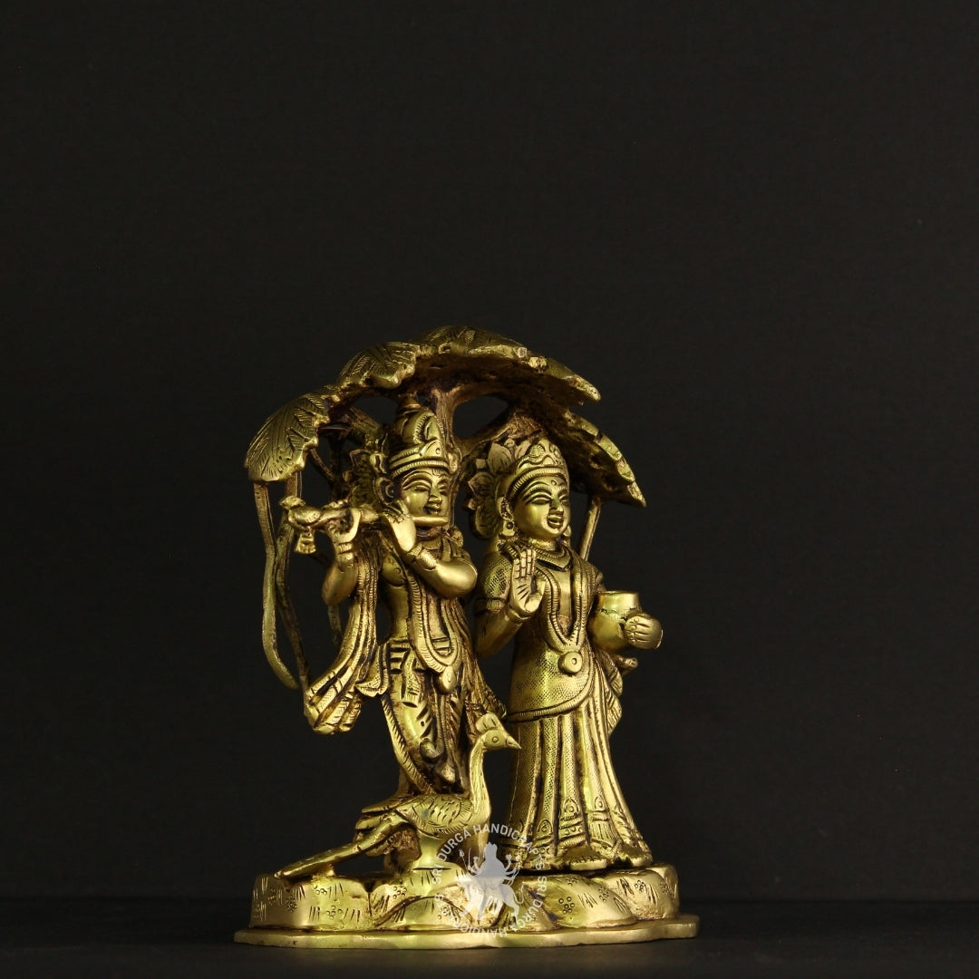 7" inch Radha Krishnar Tree Ensemble