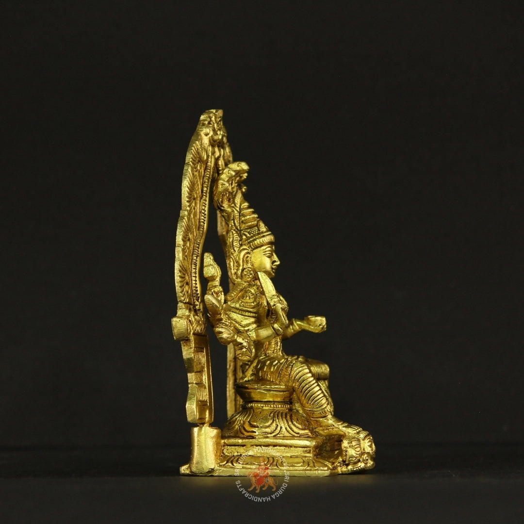 6" inch Brass Karumari with Divine Arch Thiruvatchi