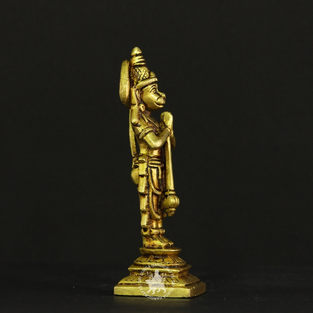 6" inch Brass Hanuman Idol