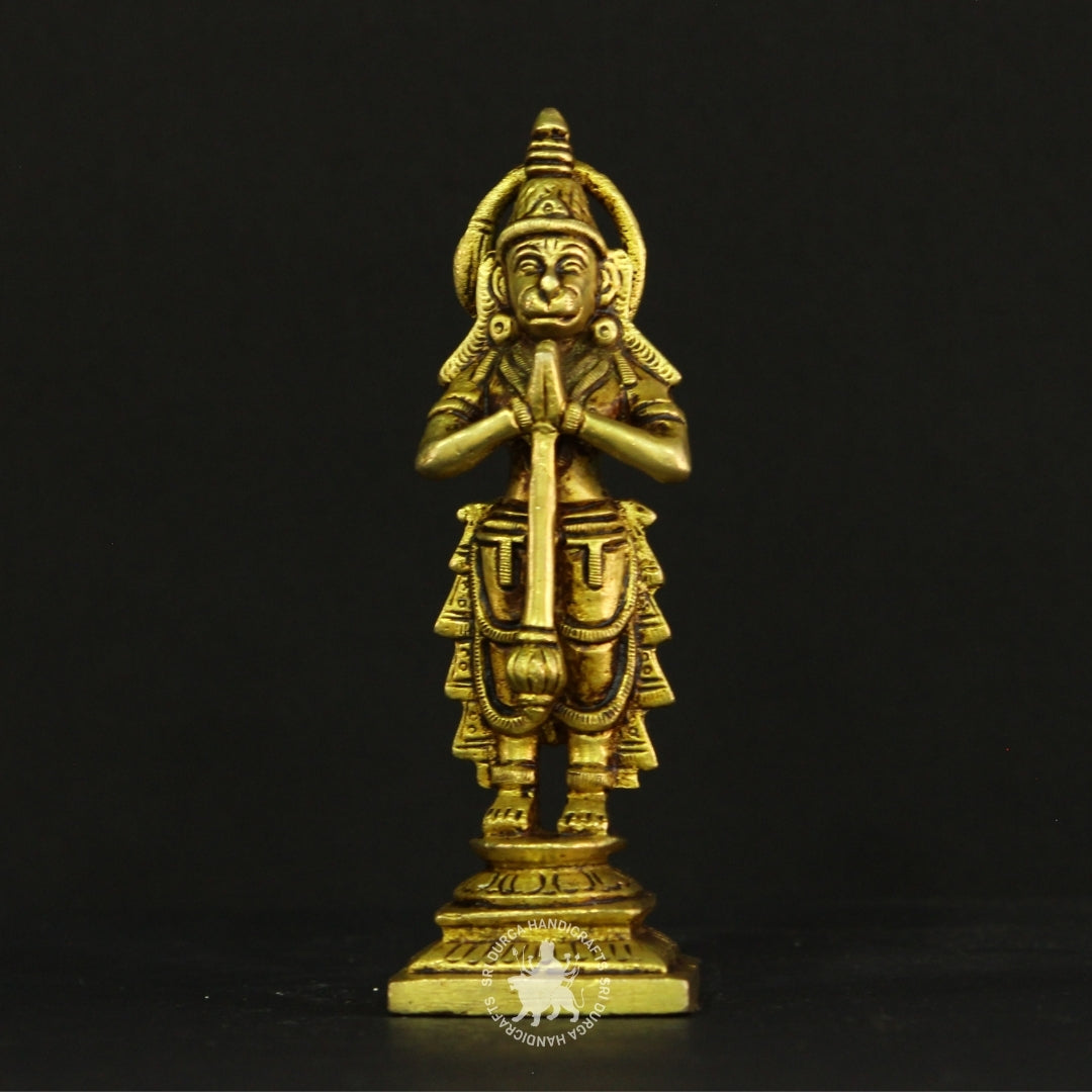 6" inch Brass Hanuman Idol