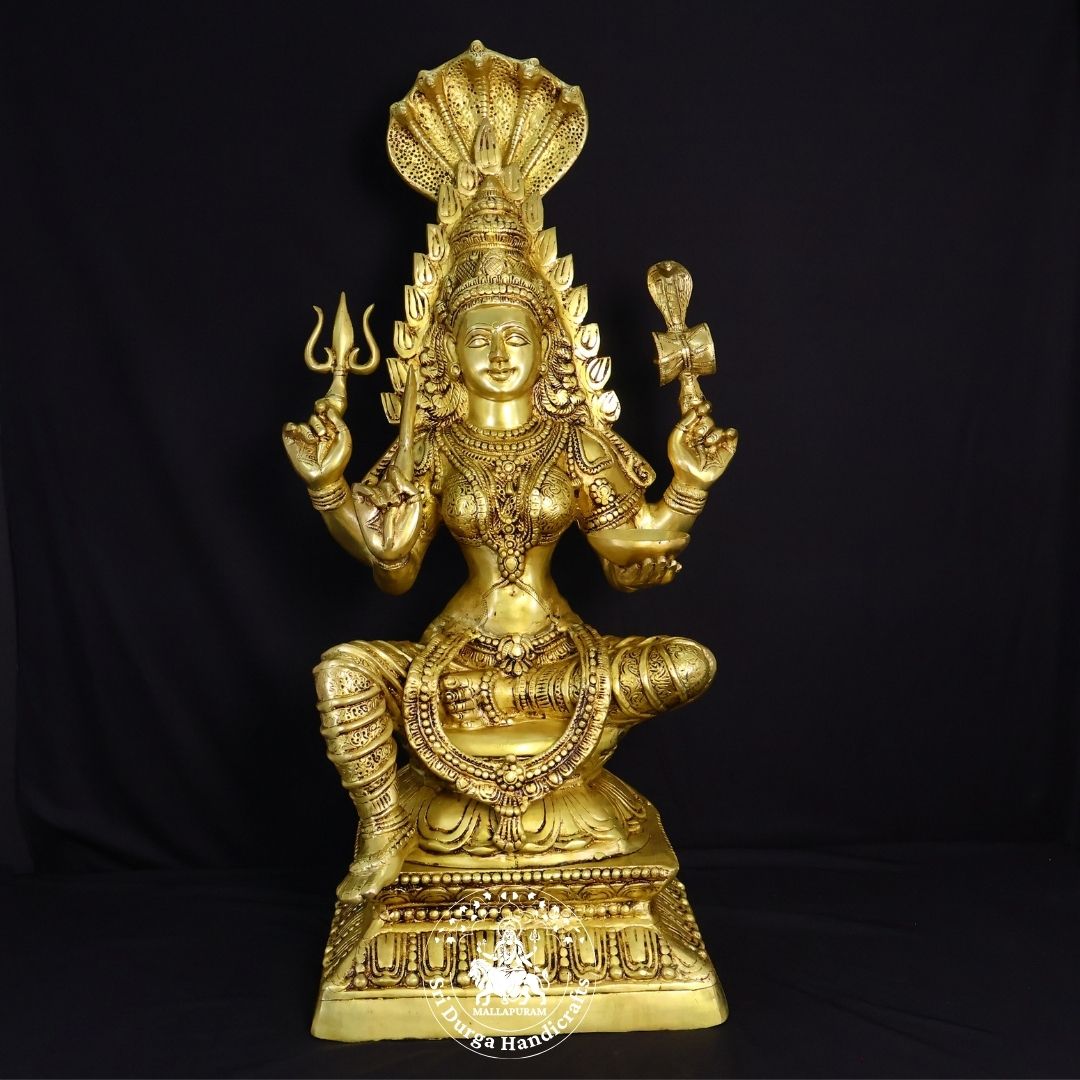33" Inch Brass Karumari Amman Idol