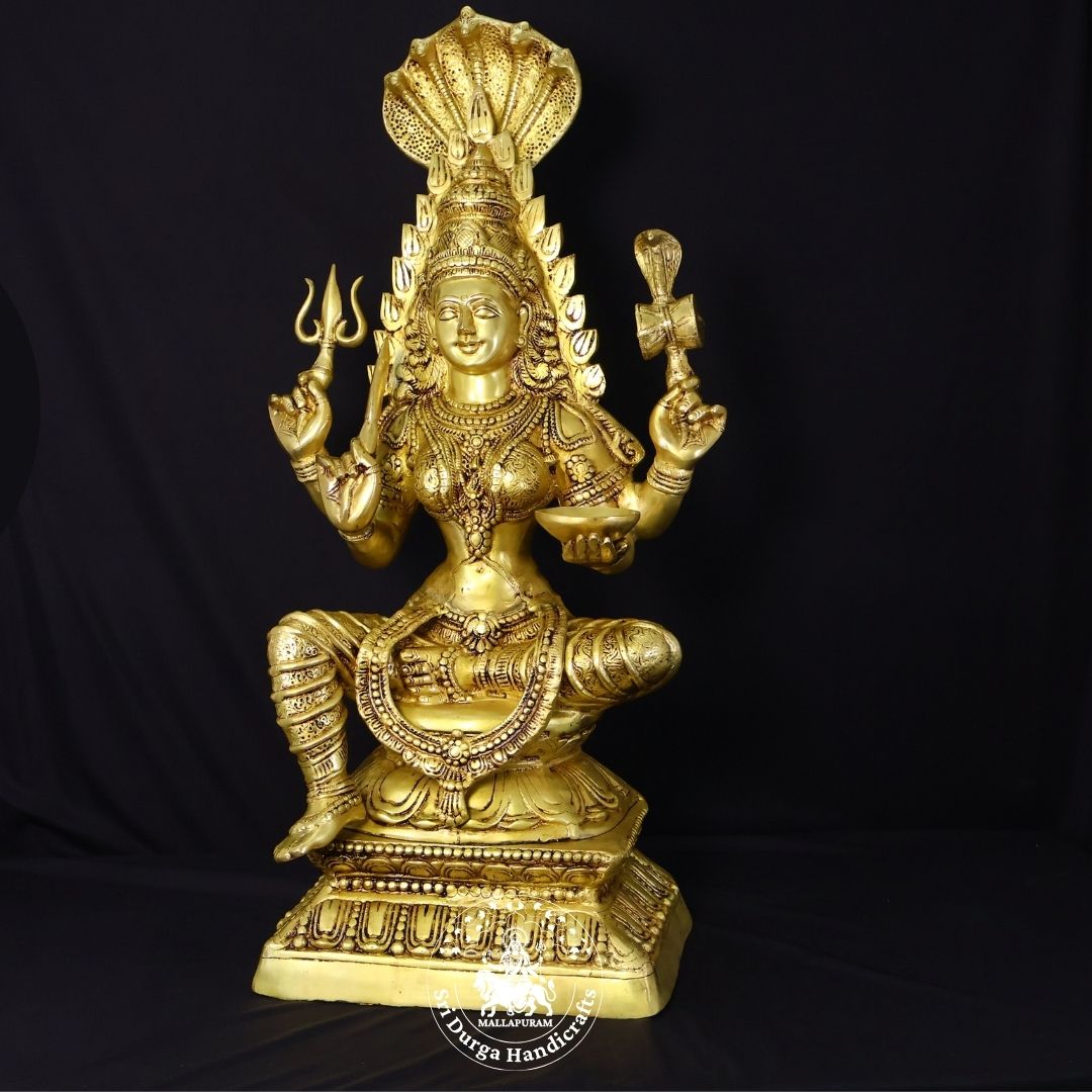 33" Inch Brass Karumari Amman Idol