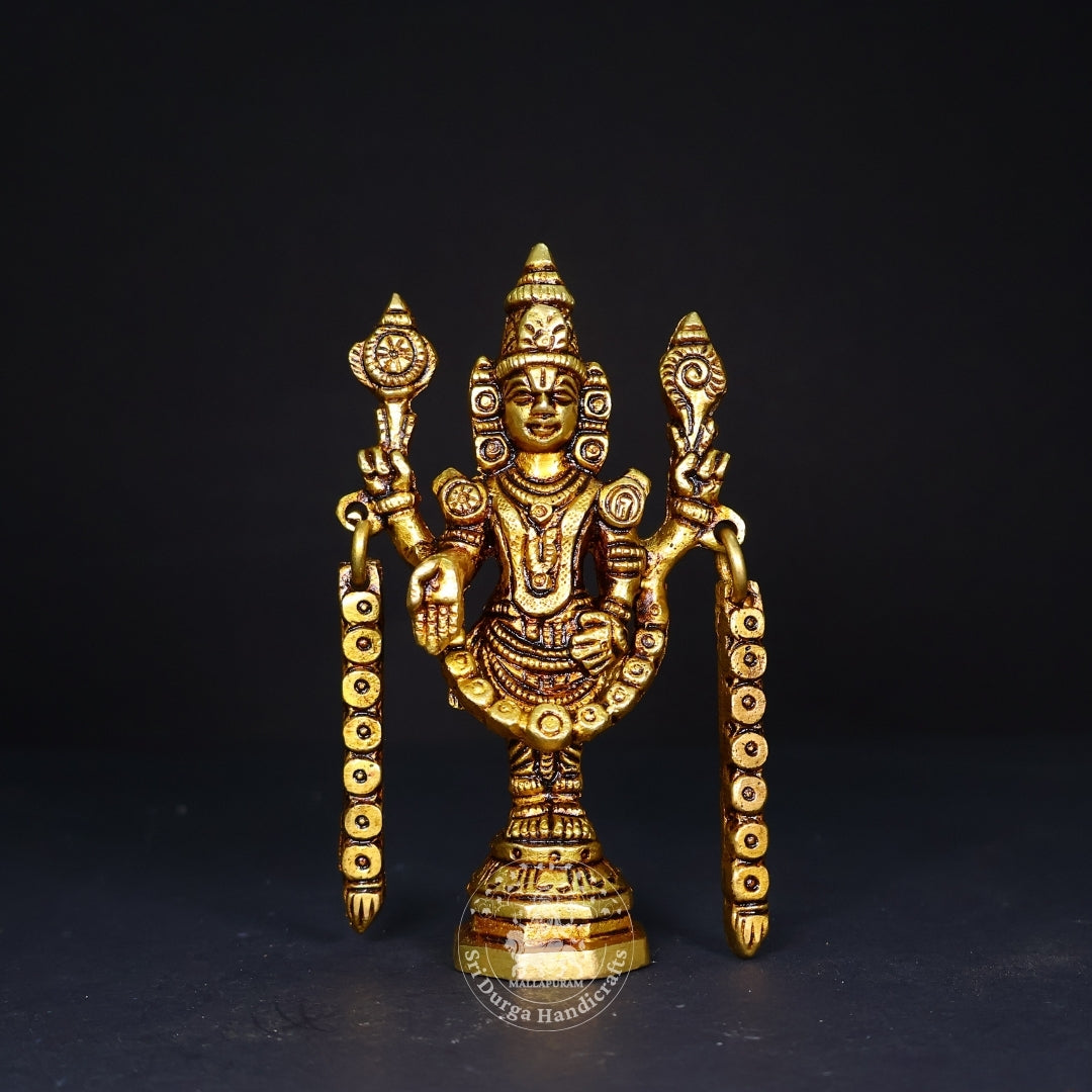 5" Inch Brass Thirupathi Balaji Idol