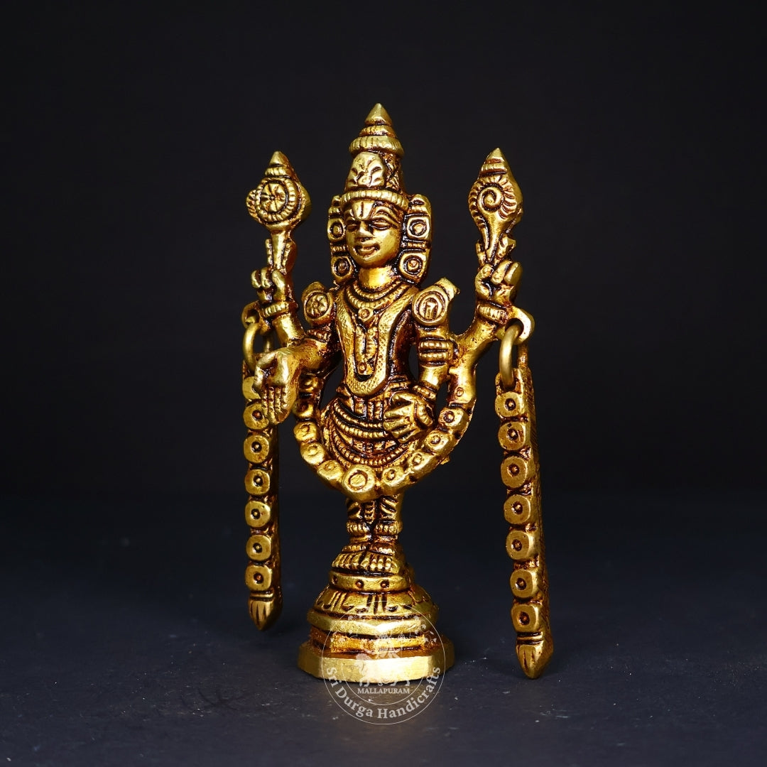 5" Inch Brass Thirupathi Balaji Idol