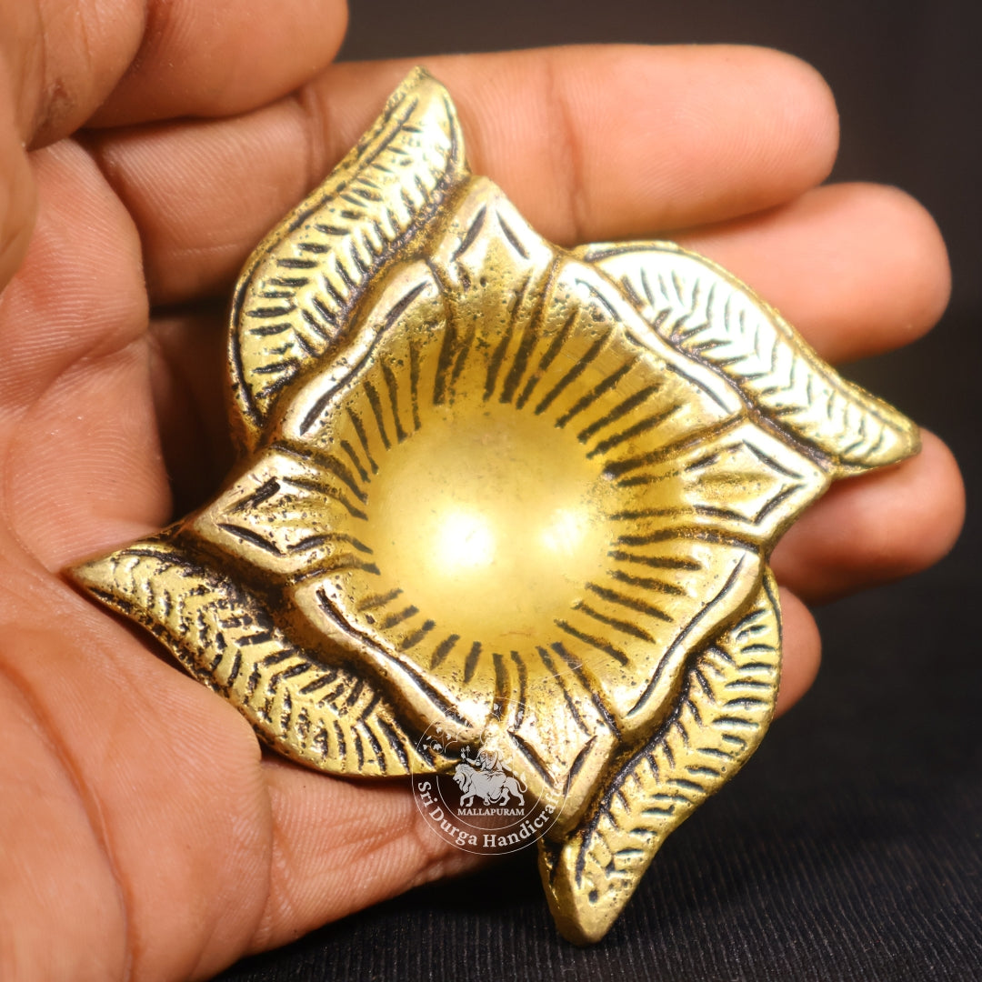 3" Inch Brass Swastik Deep