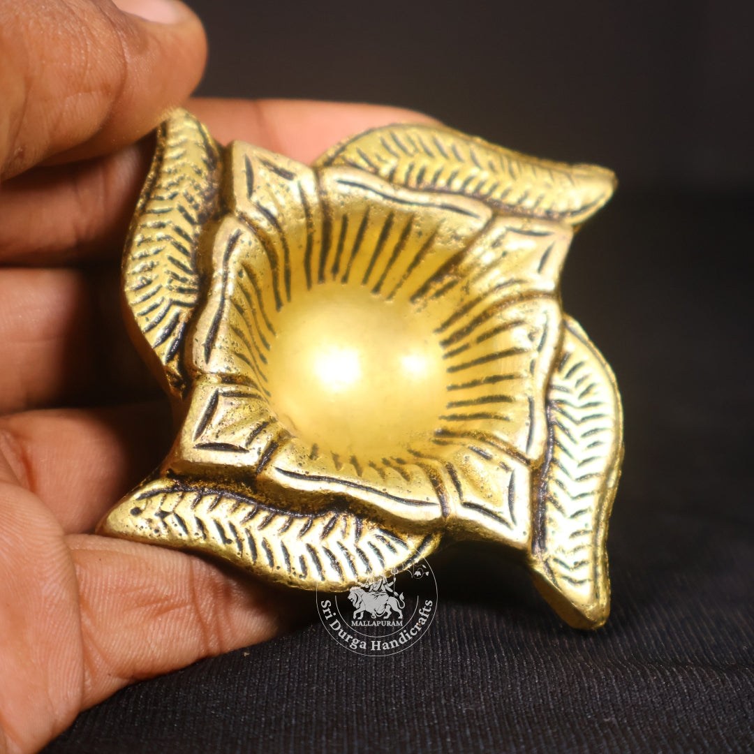 3" Inch Brass Swastik Deep