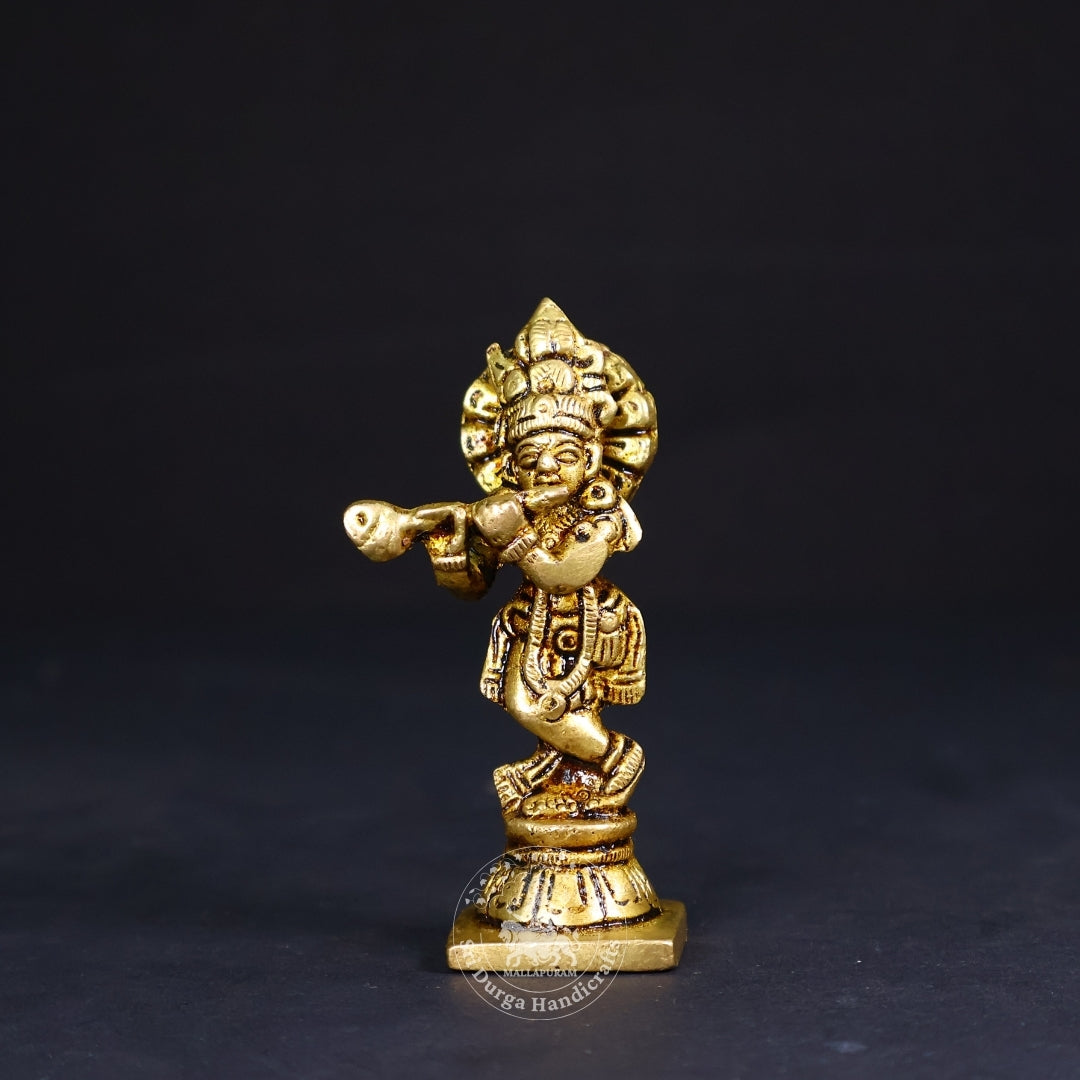 3" Inch Brass Krishnar Standing Miniature