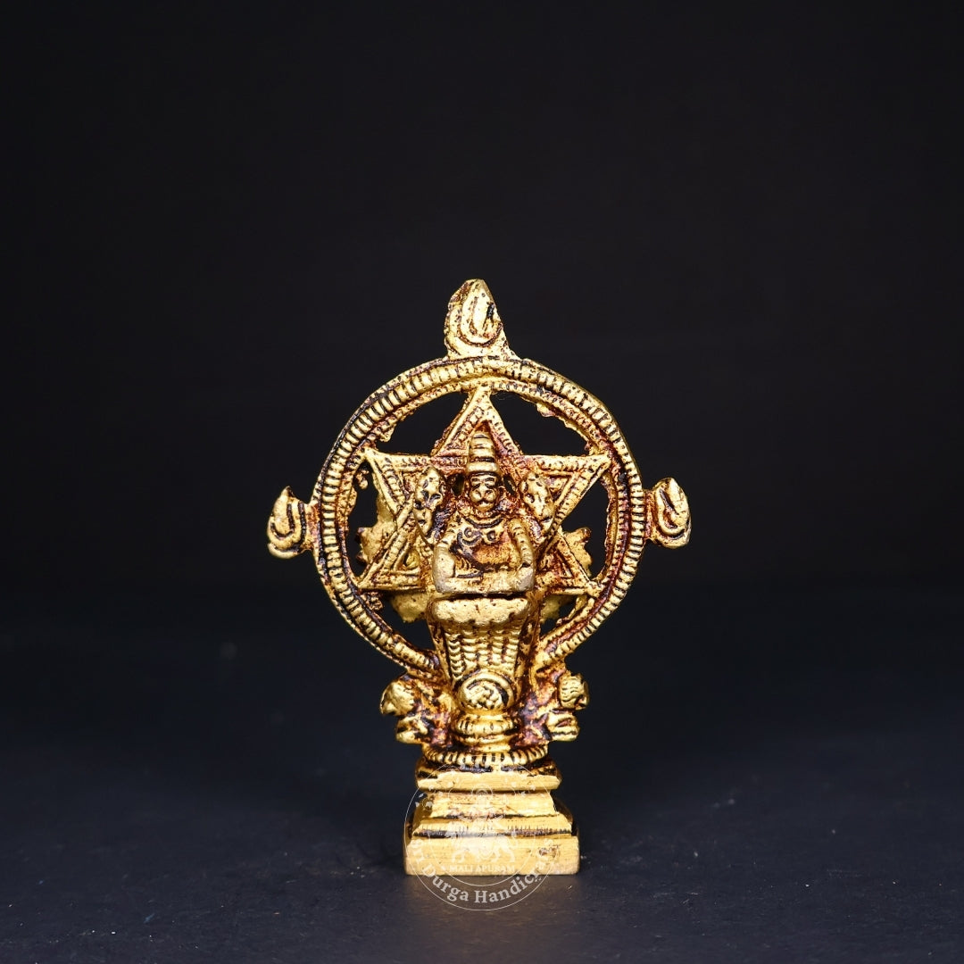 3" Inch Brass Chakrathualwar Idol