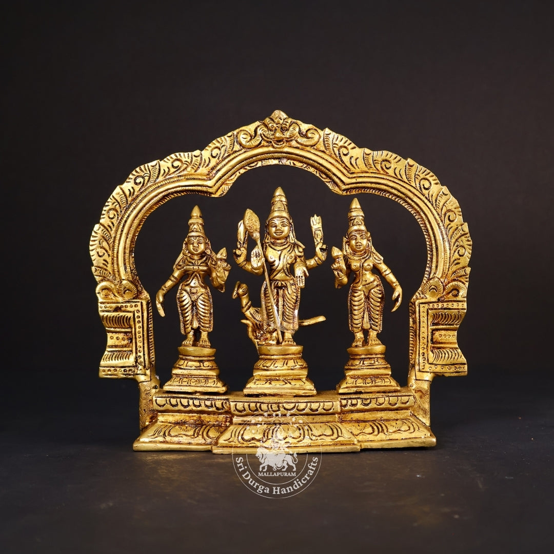 7" Inch Brass Frame Murugar Set Joint
