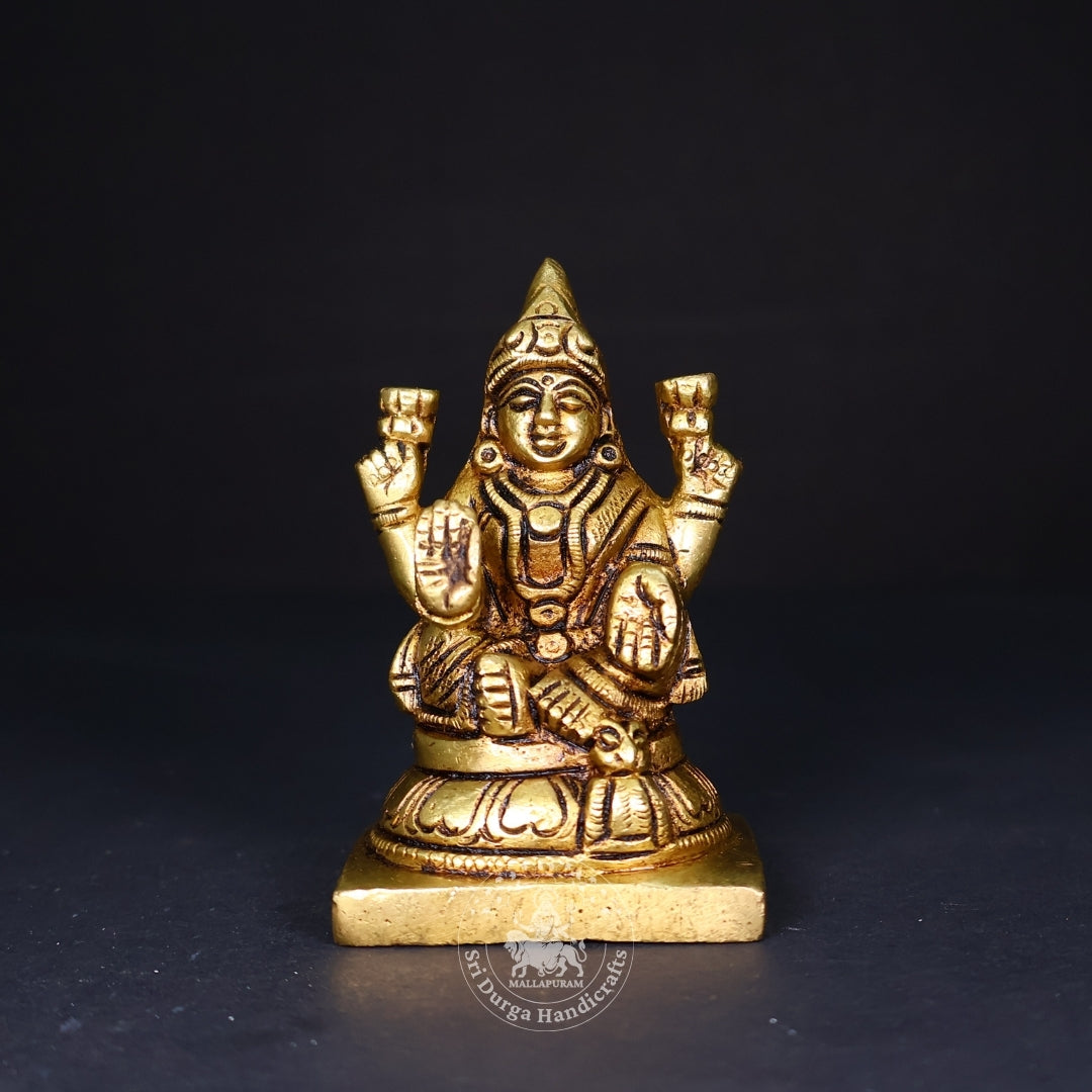 3" Inch Brass New Lakshmi Idol