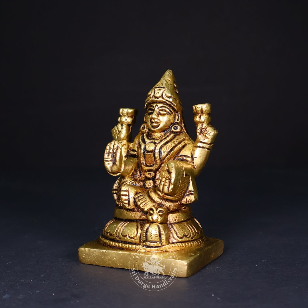 3" Inch Brass New Lakshmi Idol