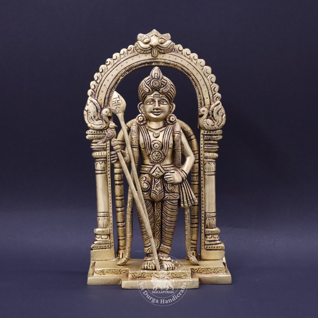 12" Inch Brass Frame Palani Murugar