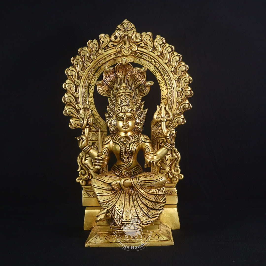 18" Brass Frame Karumari Amman