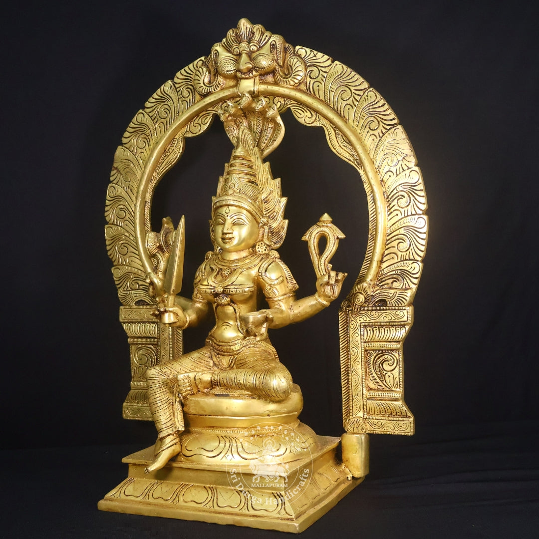 21" Brass Frame Karumari Amman