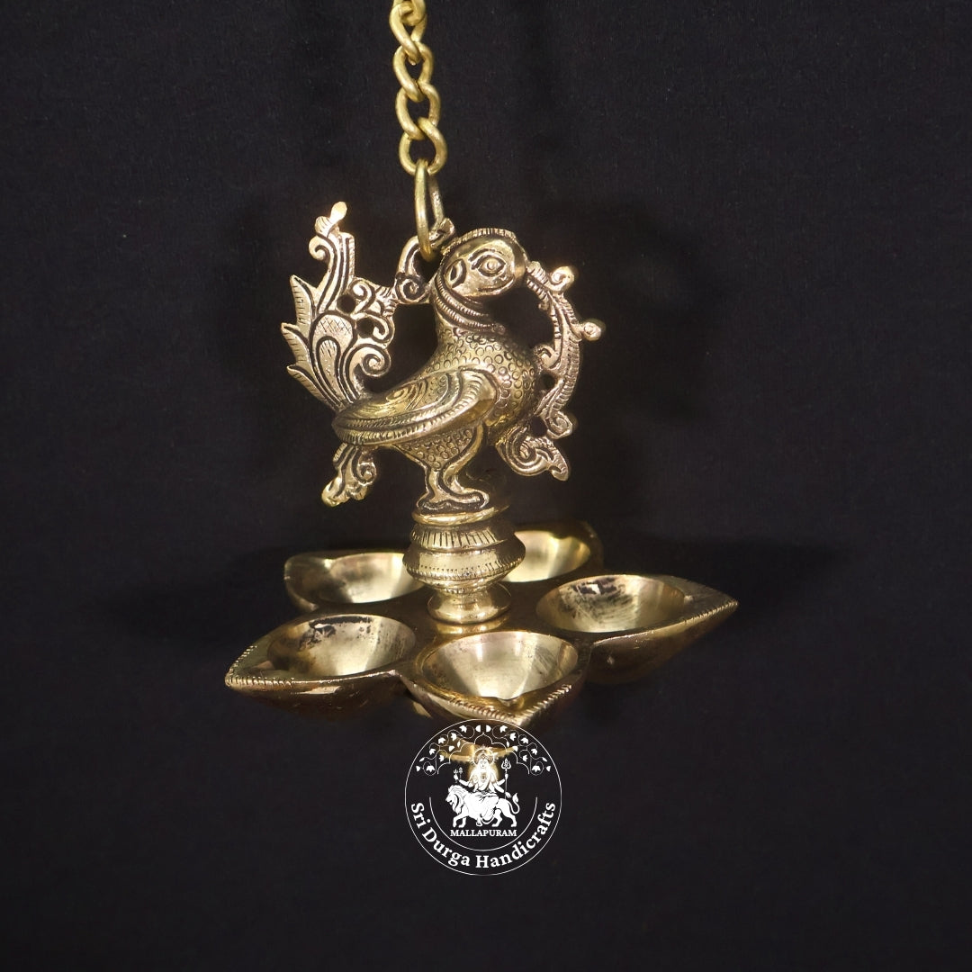 6" Inch Brass Annam Saravilakku Hanging