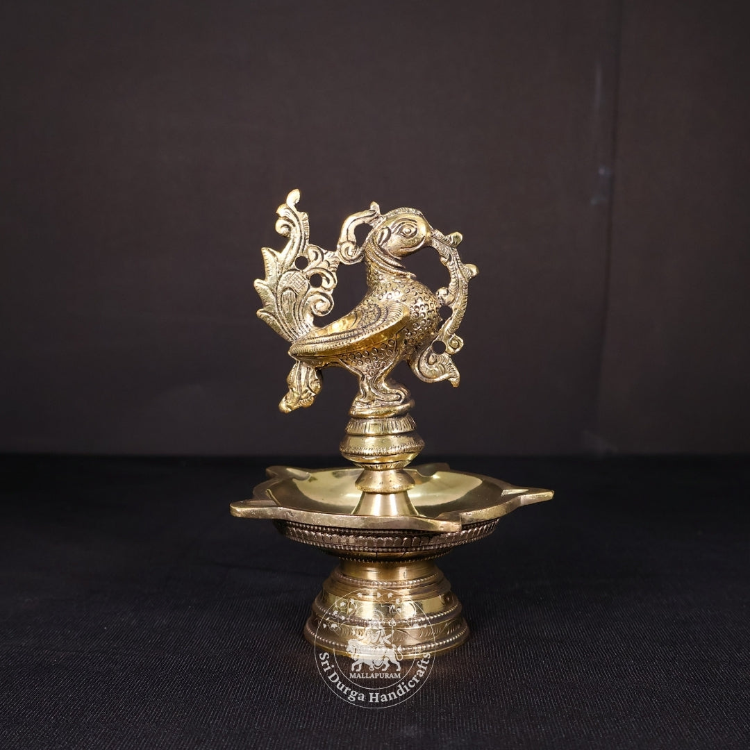 6" Inch Brass Annam Deep With Base
