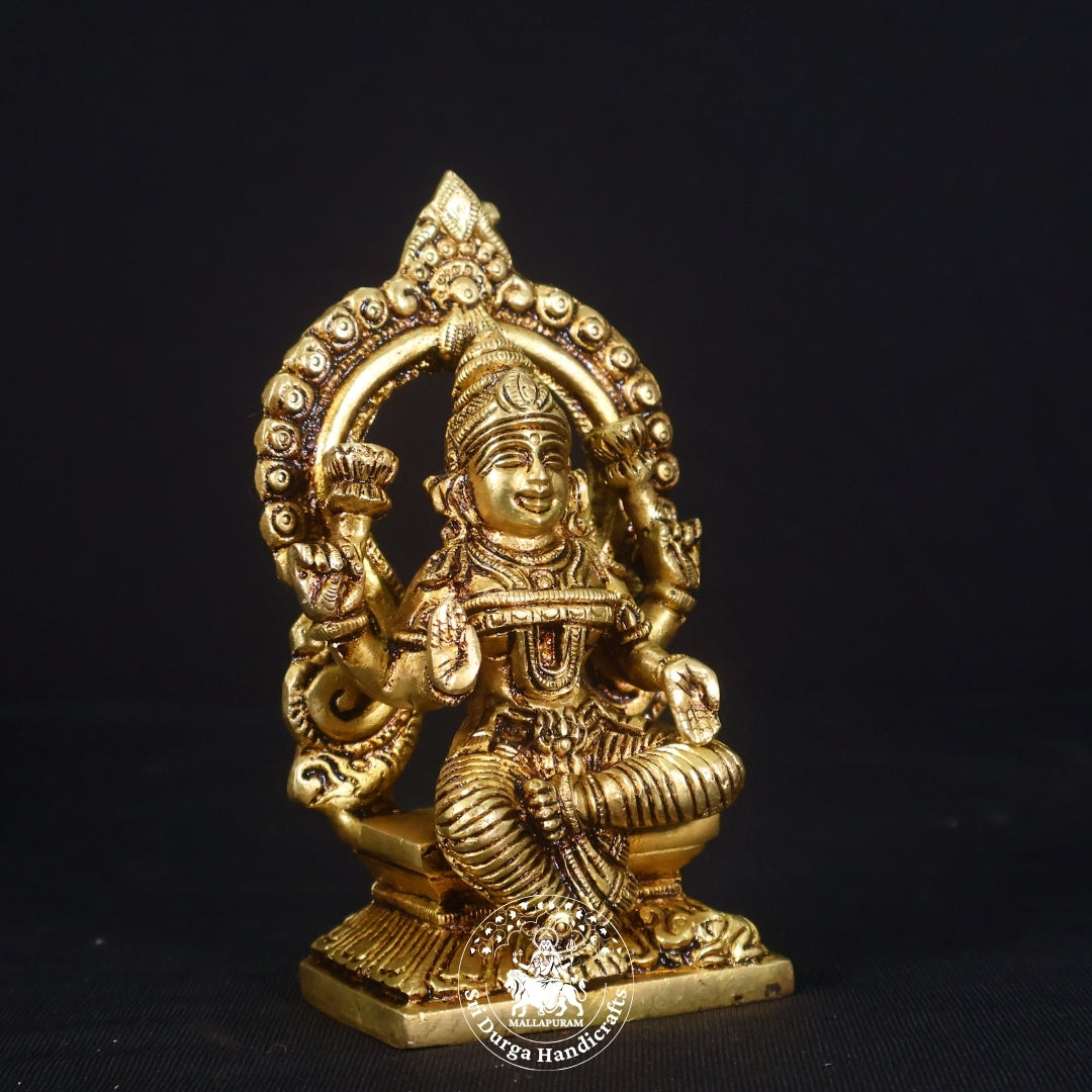6" Inch Brass Frame Lakshmi