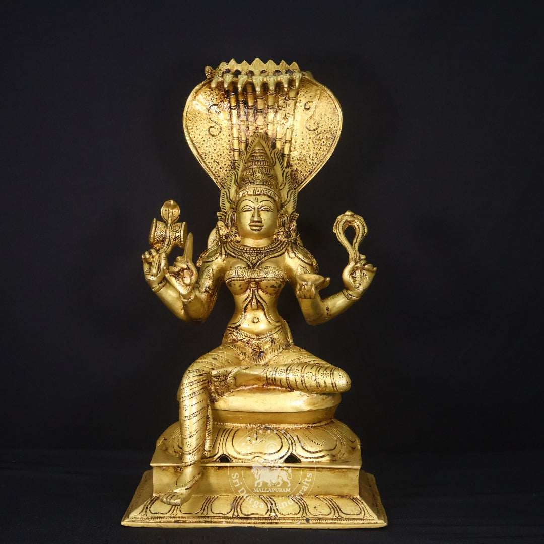 18" Brass Karumari Amman