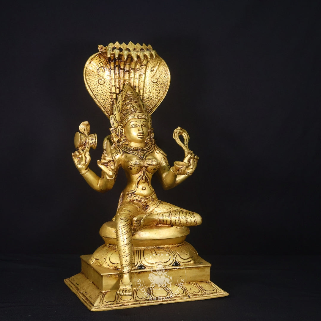 18" Brass Karumari Amman