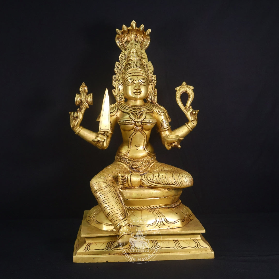 12" Brass Karumari Amman