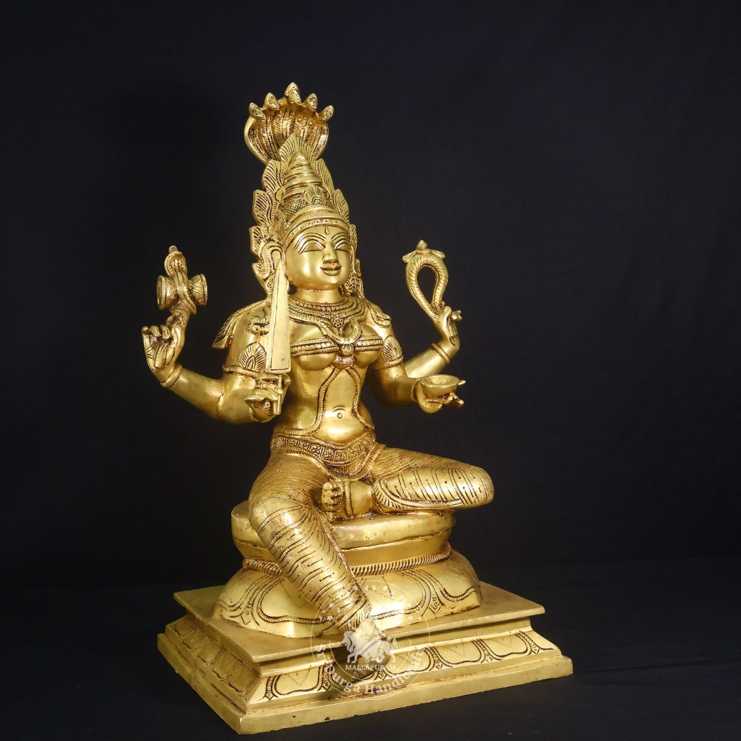 12" Brass Karumari Amman