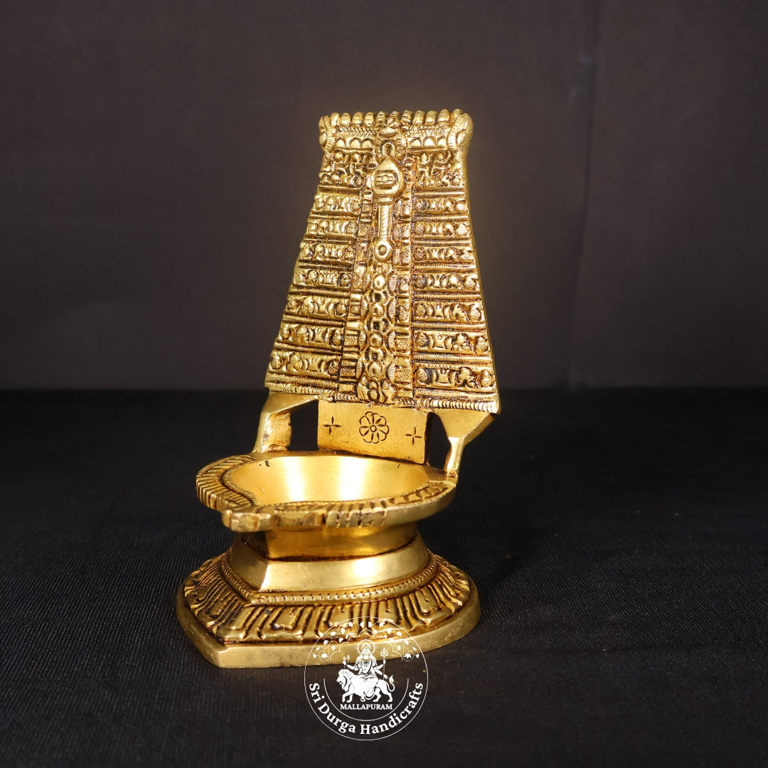 6" Inch Brass Murugar Temple Deep