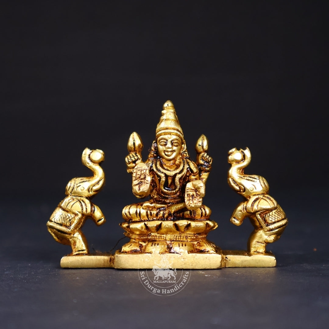 2" Inch Brass Gajalakshmi Miniature