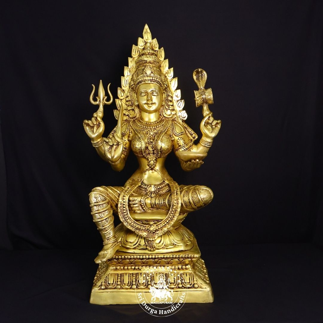 30" Inch Brass Mariamman Idol