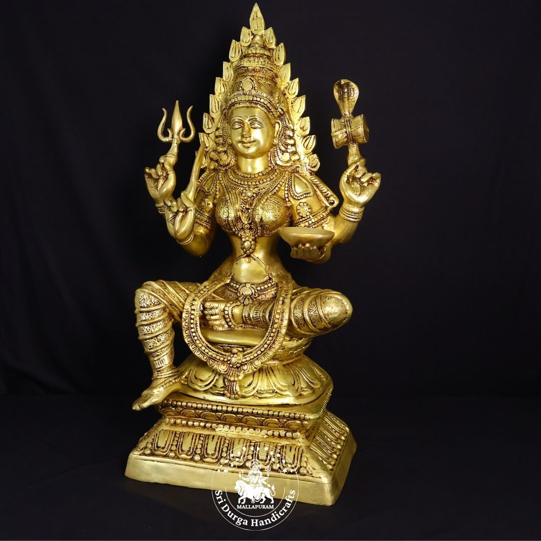 30" Inch Brass Mariamman Idol