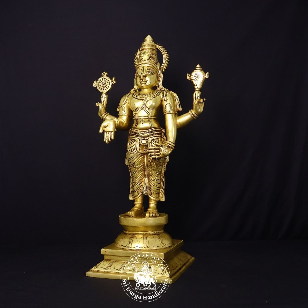 24" Inch Brass Perumal Set
