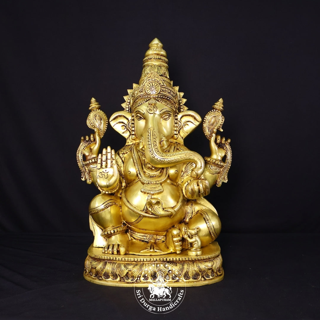 18" Inch Brass New Ganesh Idol