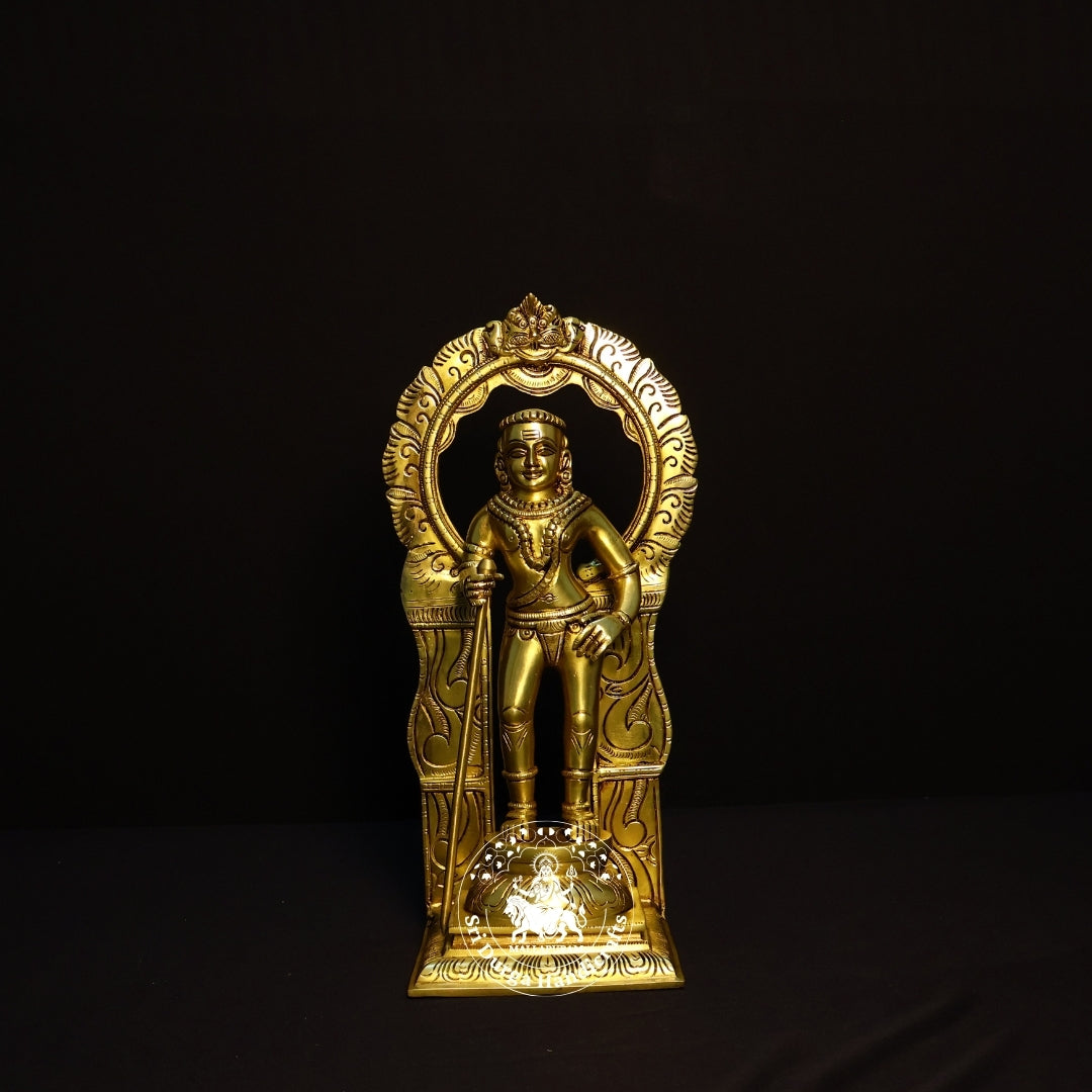 14" Inch Brass Frame Bala Murugar