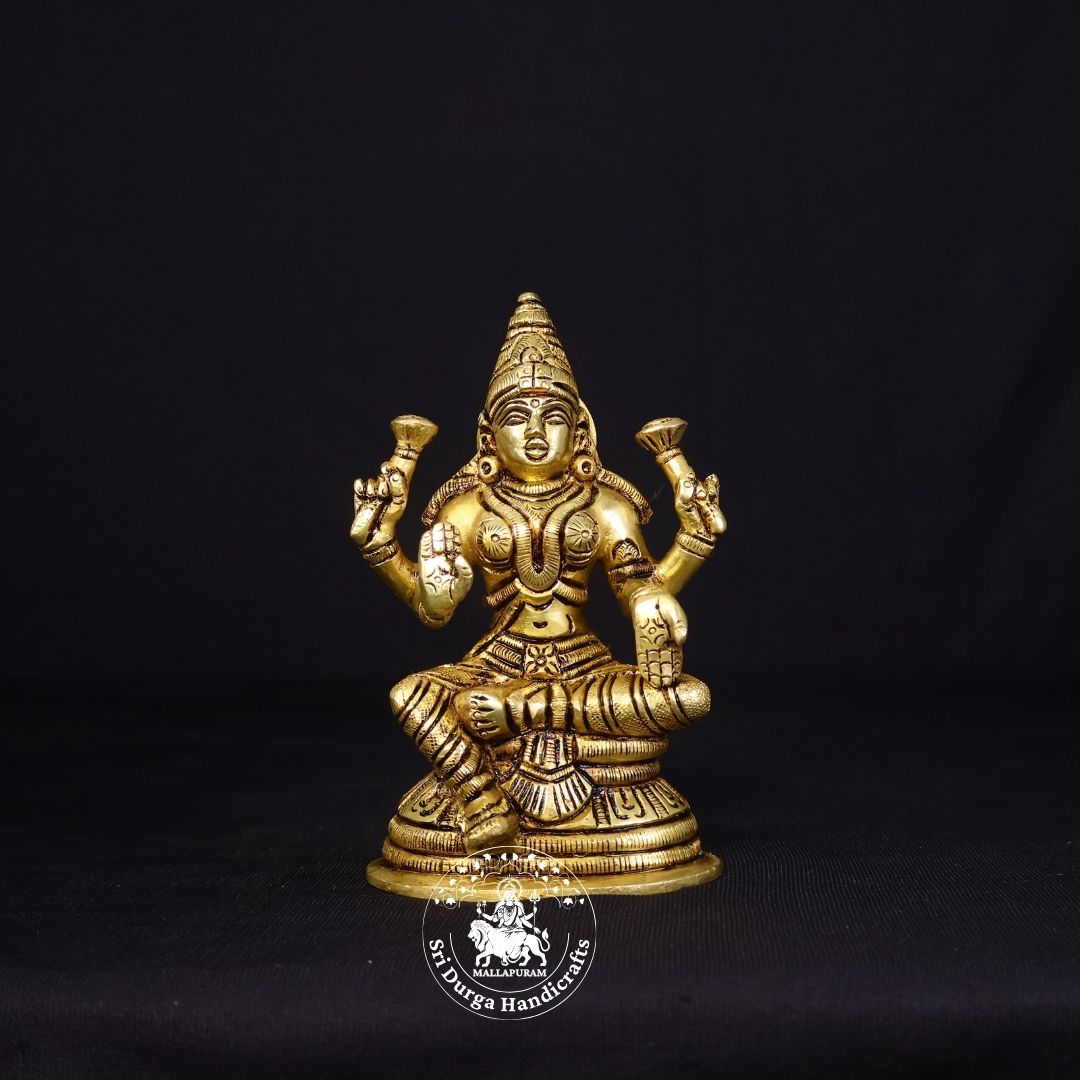 5" Inch Brass New Lakshmi Idol