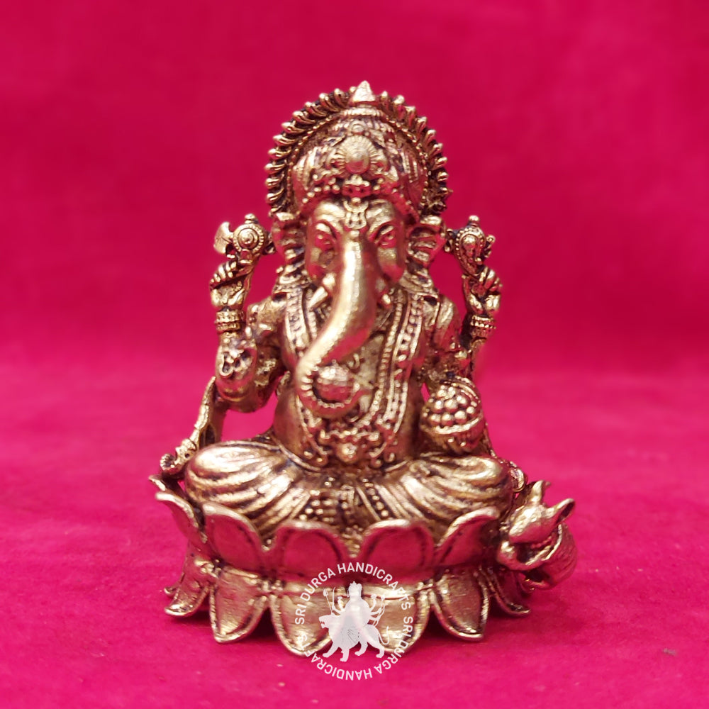 3" inch Brass Ganesh Idol
