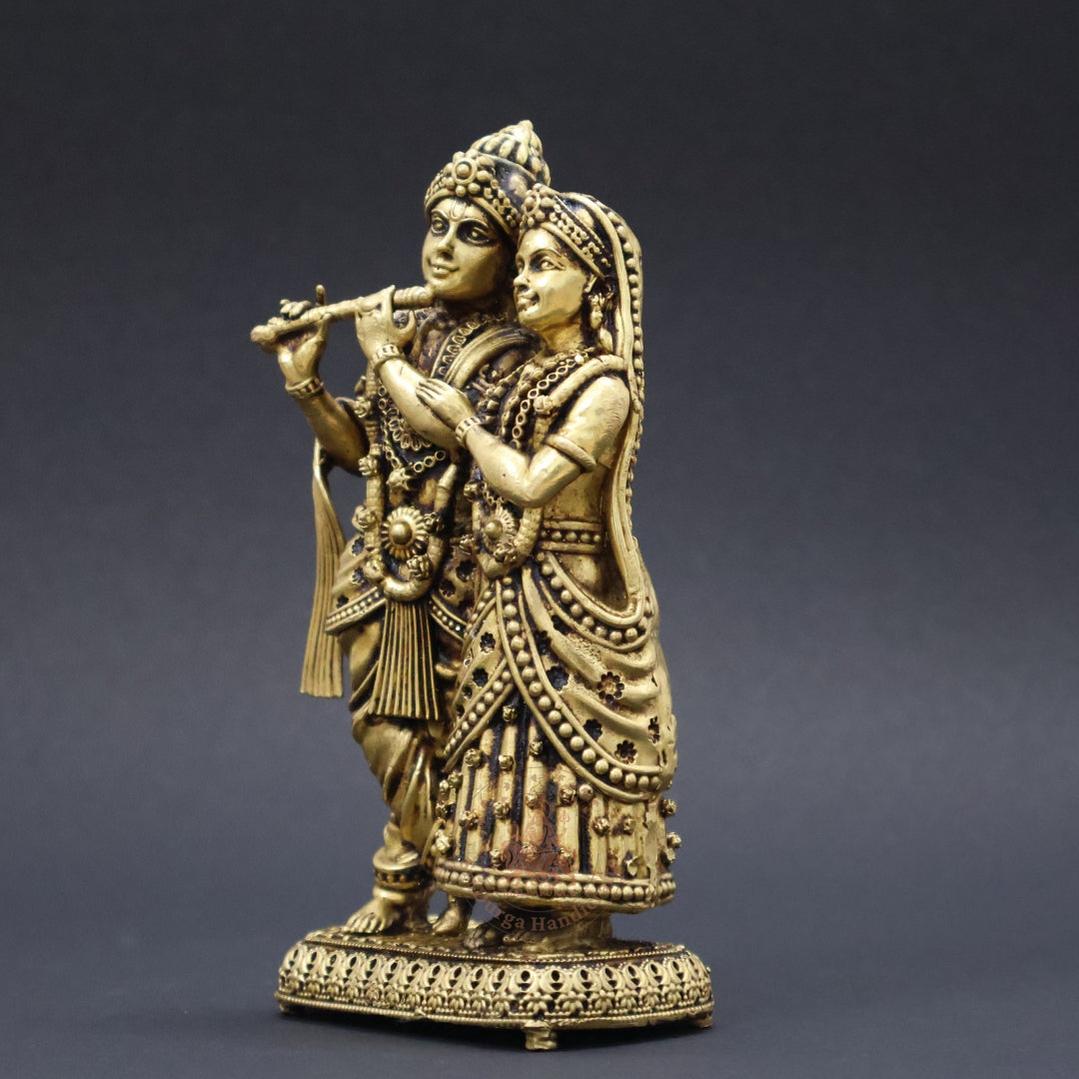 6" Inch Brass Radha Krishnar Set
