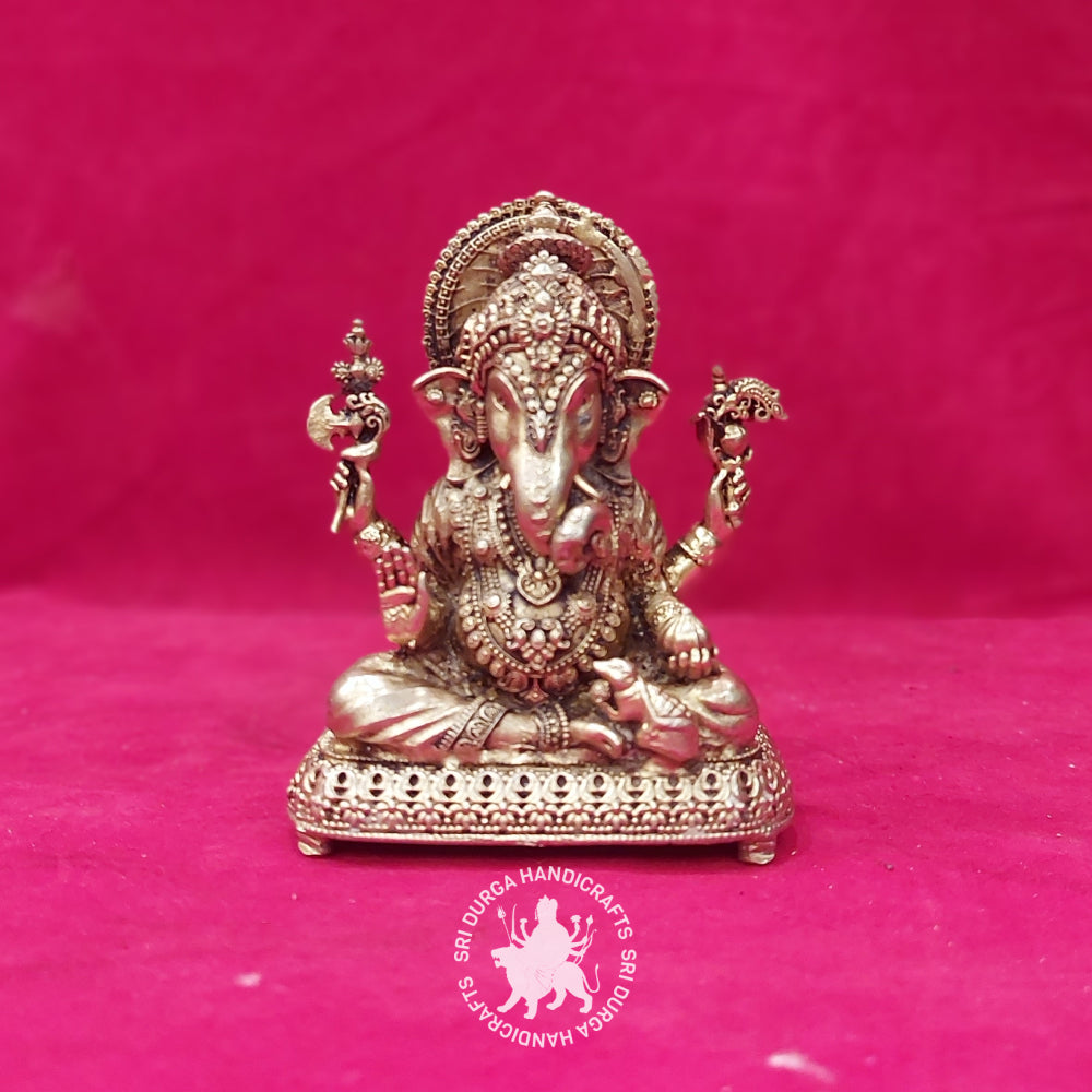 3.5" inch Brass Fancy Ganesh Idol