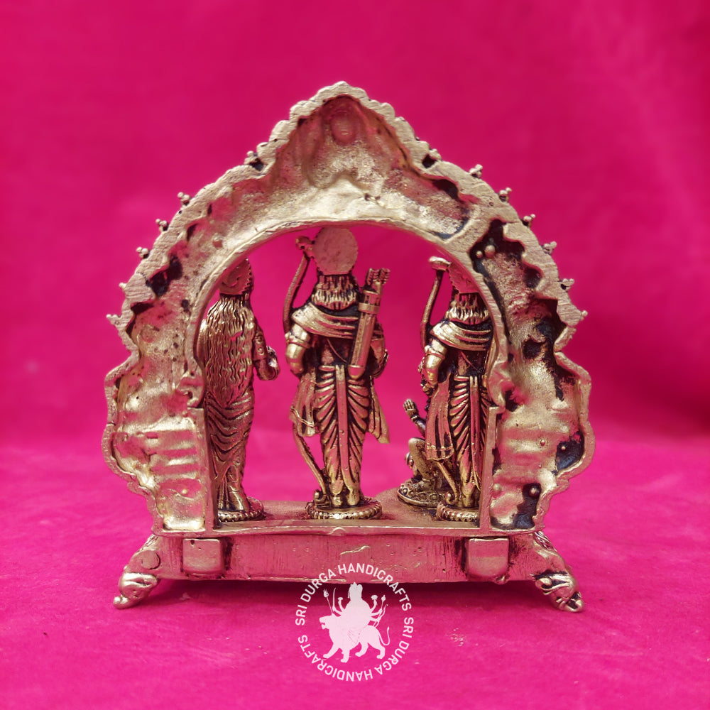 4" Inch Brass Ram Darbar Idol