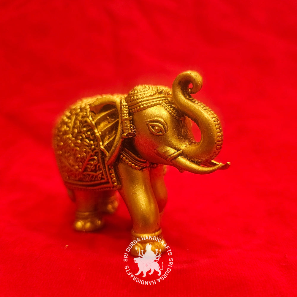 2" inch Brass Elephant Idol