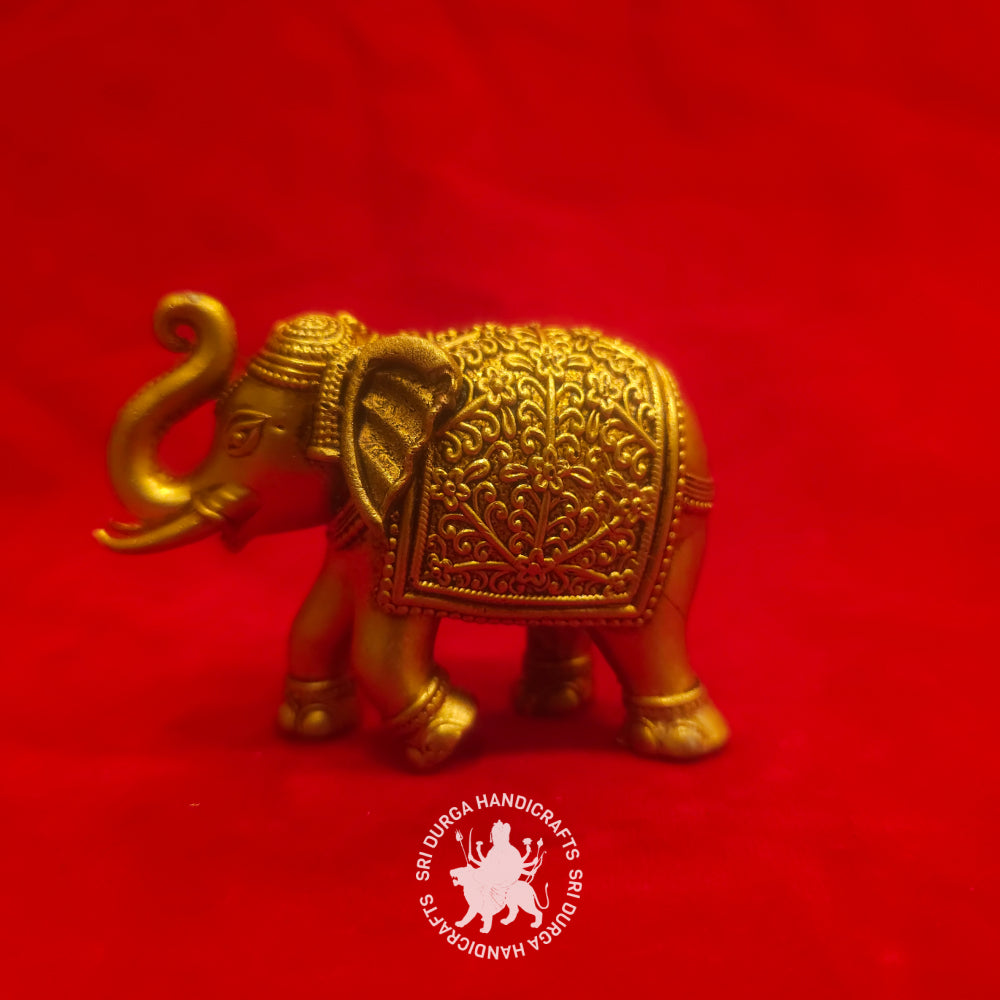 2" inch Brass Elephant Idol